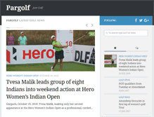 Tablet Screenshot of pargolf.in